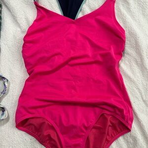 Lands' End Bright Pink Swimwear